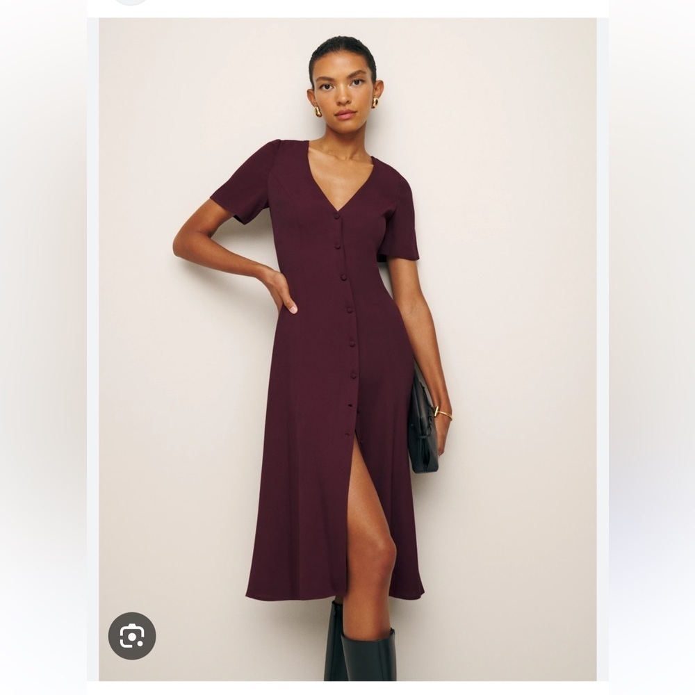 Reformation Prune Locklin Dress size 0